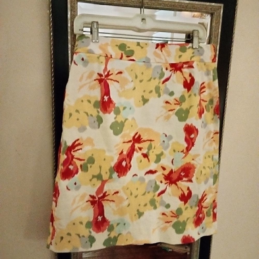 J.Crew Flowered Skirt  